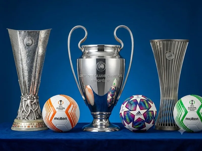 Champions League, Europa League và Conference League thuộc hệ thống UEFA.