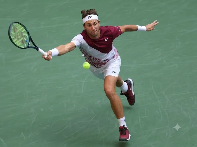 Casper Ruud thể hiện khả năng thi đấu trên sân cứng tại US Open